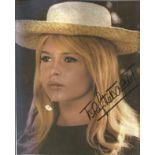 Brigitte Bardot Actress Signed 9x10 Picture. Good Condition. All signed pieces come with a