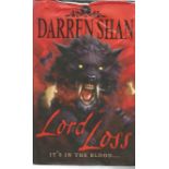 Darren Shan signed hard back book Lord Loss. 263 pages. Includes dust cover however is worn /