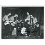 The Beatles: 8x10 Photo Signed By Former Beatles Drummer Pete Best, Commonly Known As 'The Fifth