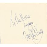 Jon Pertwee signed album page. Dedicated. Good Condition. All signed pieces come with a