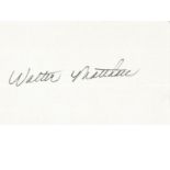 Walter Matthau signed 6x4 white card. Good Condition. All signed pieces come with a Certificate of