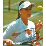 Daniela Hantuchova signed 8x8 colour photo. retired Slovakian tennis player. Good Condition. All