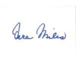 Vera Miles signed album page. Good Condition. All signed pieces come with a Certificate of