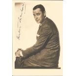 Herbert Marshall signed 7x5 sepia photo. (23 May 1890 - 22 January 1966) was an English stage,