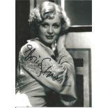 Gloria Stuart signed 7x5 b/w photo. Good Condition. All signed pieces come with a Certificate of