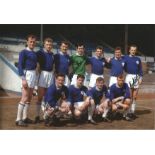 Autographed Leicester City 1963 Col Photo, Measuring 12" X 8" This Superb Photo Depicts Leicester'