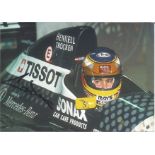 Karl Wendlinger signed 6x4 colour Motor Racing photo. Good Condition. All signed pieces come with