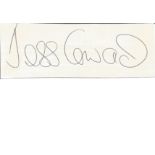 Jess Conrad Singer Signed Card. Good Condition. All signed pieces come with a Certificate of