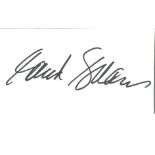 Maud Adams signed white card. Good Condition. All signed pieces come with a Certificate of
