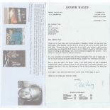 Arthur Hailey Very Good Personally Signed Letter From Best-Selling Author Arthur Hailey Served In