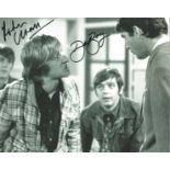 Peter Cleall and Dave Barry signed 10x8 b/w Fenn Street Gang photo. Good Condition. All signed