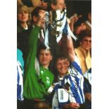 Danny Wilson Signed 1991sheffield Wednesday League Cup 8x12 Photo. Good Condition. All signed pieces