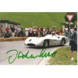 Jochen Mass signed 6x4 colour photo. German former racing driver. Good Condition. All signed