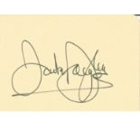 Jack Douglas signed album page. Good Condition. All signed pieces come with a Certificate of