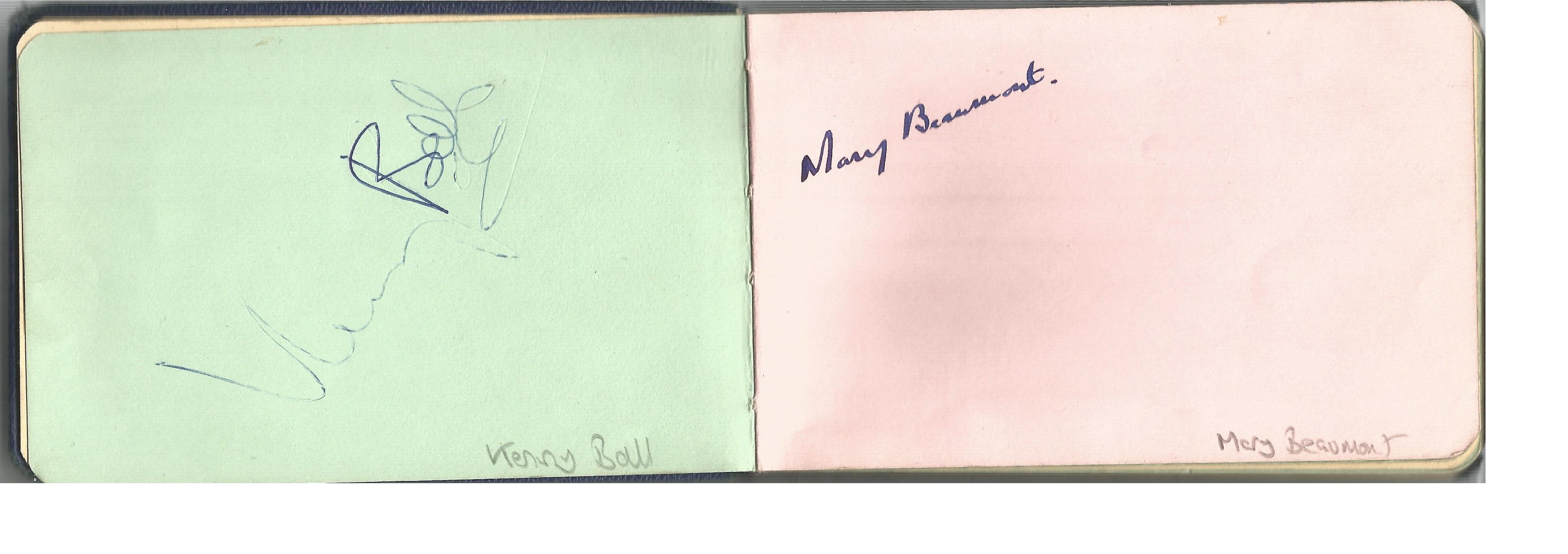 1960s Music TV Small blue autograph book. A good 1960s book containing many musical & TV notables of - Image 4 of 4