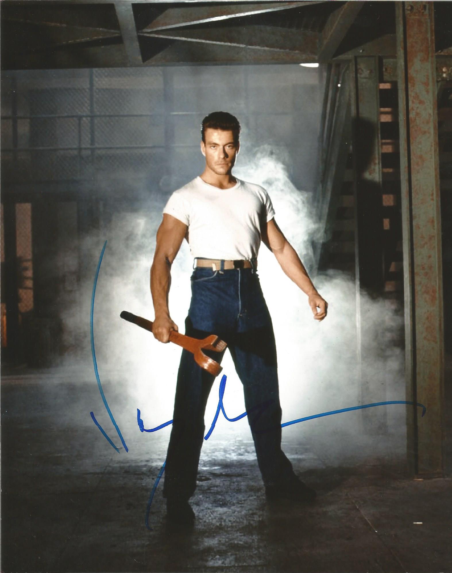 Jean Claude Van Damme signed 10 x 8 colour Photoshoot Portrait Photo, from in person collection