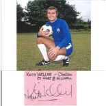 Keith Weller Signed Card With Chelsea Photo. Good Condition. All signed pieces come with a