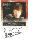 Rupert Grint as Ron Weasley signed Harry Potter Heroes and Villains Artbox trading card. Each card
