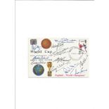 1966 World Cup Football FDC signed by Sir Alf Ramsey and all the winning team EXCEPT Bobby Moore.