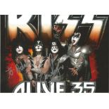 Kiss signed 7x5 colour photo. Good Condition. All signed pieces come with a Certificate of