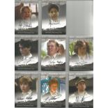 Harry Potter 3D second edition collection of 8 autographed Artbox trading cards. Each card has