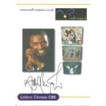 Linford Christie Signed Athletics 5x7 Promo Photo. Good Condition. All signed pieces come with a