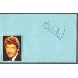Michael Crawford signed album page. Good Condition. All signed pieces come with a Certificate of