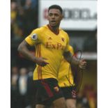 Andre Gray Signed Watford 8x10 Photo. Good Condition. All signed pieces come with a Certificate of