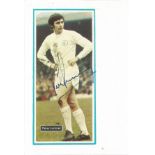 3 Autographed 4x6 Cards Signed By Peter Lorimer, Bryan Robson & Ian St John. Good Condition. All