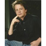 Michael J Fox signed 10 x 8 colour Photoshoot Portrait Photo, from in person collection. Good