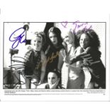 Spice Girls signed 10 x 8 b/w signed by all five, photo from Spice World movie. Good Condition.