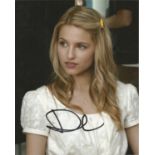 Dianna Agron signed 10x8 colour photo. Good Condition. All signed pieces come with a Certificate