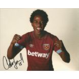 Carlos Sanchez Signed West Ham 8x10 Photo. Good Condition. All signed pieces come with a Certificate