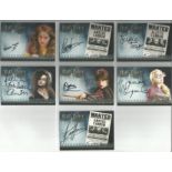 Harry Potter Half Blood Prince collection of 7 autographed Artbox trading cards. Each card has