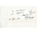 Sir Henry Irving signature taken from letter. Good Condition. All signed pieces come with a