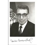 Boutros Boutros-Ghali signed 6x4 b/w photo. Good Condition. All signed pieces come with a