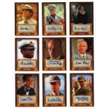 Indiana Jones Heritage Limited edition collection of 17 autographed Topps trading cards. Each card