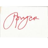 Jonathan Pryce signed album page. Good Condition. All signed pieces come with a Certificate of