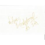 Robert Lindsay signed 6x4 white card. Good Condition. All signed pieces come with a Certificate of