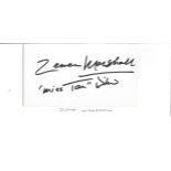 Zena Marshall signature piece. Good Condition. All signed pieces come with a Certificate of