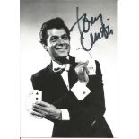 Tony Curtis signed 7x5 b/w photo. Good Condition. All signed pieces come with a Certificate of