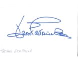 Joan Fontaine signed album page. Good Condition. All signed pieces come with a Certificate of