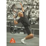 Boris Becker signed 6x4 colour info card. Good Condition. All signed pieces come with a