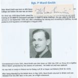 Rare BOB Signature Of Sergeant (Later) Flight Lieutenant Peter Ward-Smith 610 Squadron Battle Of