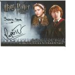 Rupert Grint and Jessie Cave signed Harry Potter and the Half Blood Prince autographed Artbox