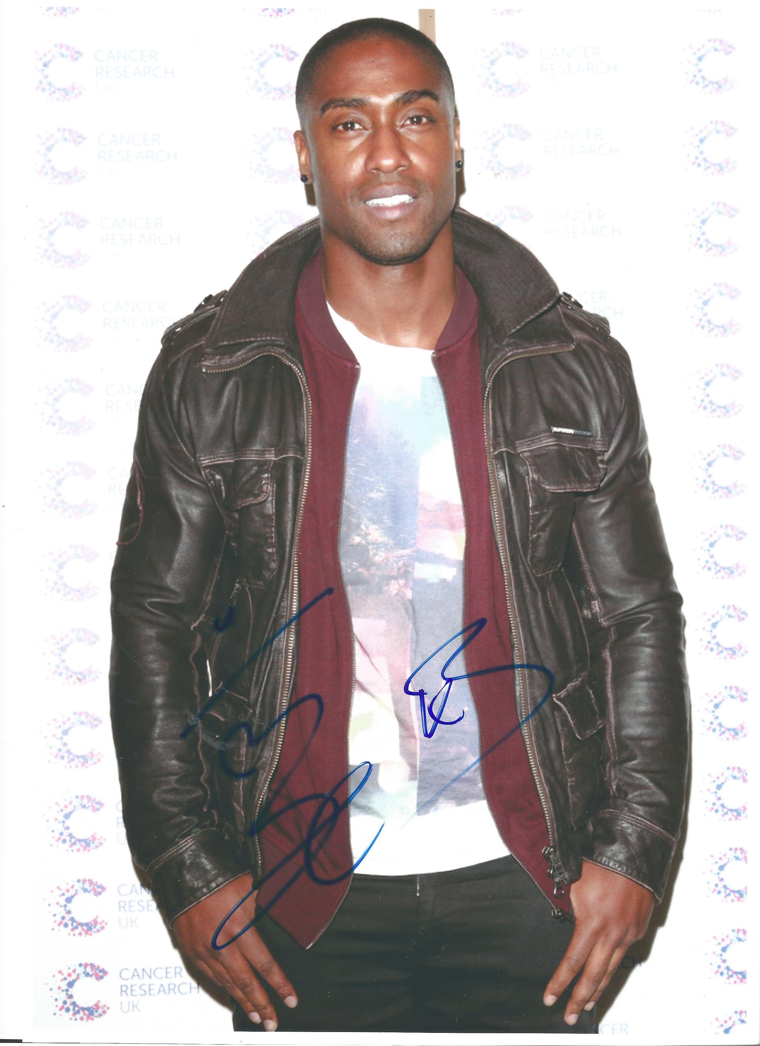 Simon Webbe signed 12x8 colour photo. English singer-songwriter, actor, rapper and music manager. He