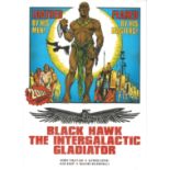 Alan Grant signed Black Hawk - the intergalactic gladiator softback book. Signed on inside title