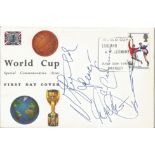 Sport West German 1966 FDC collection including 8 signatures in total on three commemorative World