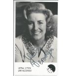Vera Lynn signed 6x3 b/w photo. Good Condition. All signed pieces come with a Certificate of