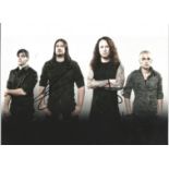 Trivium signed 10x8 colour photo. American heavy metal band from Orlando, Florida, formed in 1999.